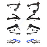 Front Control Arms Assembly And Lower Ball Joints Tie Rods Link Sway Bar Suspension Kit (10Pc) For 2014-2016 Chevrolet Silverado 1500 GMC Sierra With Aluminum Steering Knuckles RWD KTR-104202