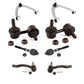 Front Suspension Control Arm And Ball Joint Assembly Steering Tie Rod End Stabilizer Bar Link Kit (8Pc) For INFINITI Q50 QX50 Q60 EX35 EX37 KTR-104444