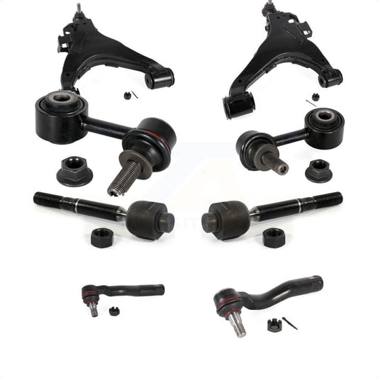 Front Suspension Control Arm And Ball Joint Assembly Steering Tie Rod End Stabilizer Bar Link Kit (8Pc) For Toyota Tundra Sequoia KTR-104447