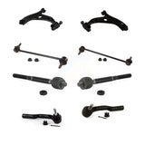 Front Suspension Control Arm And Ball Joint Assembly Steering Tie Rod End Stabilizer Bar Link Kit (8Pc) For 2014-2018 Mazda 3 Sport KTR-104450