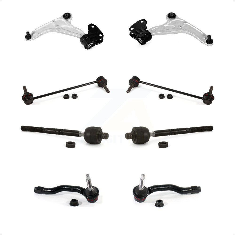 Front Suspension Control Arm And Ball Joint Assembly Steering Tie Rod End Stabilizer Bar Link Kit (8Pc) For Ford Edge Lincoln MKX KTR-104458