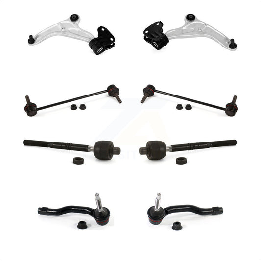 Front Suspension Control Arm And Ball Joint Assembly Steering Tie Rod End Stabilizer Bar Link Kit (8Pc) For Ford Edge Lincoln MKX KTR-104458