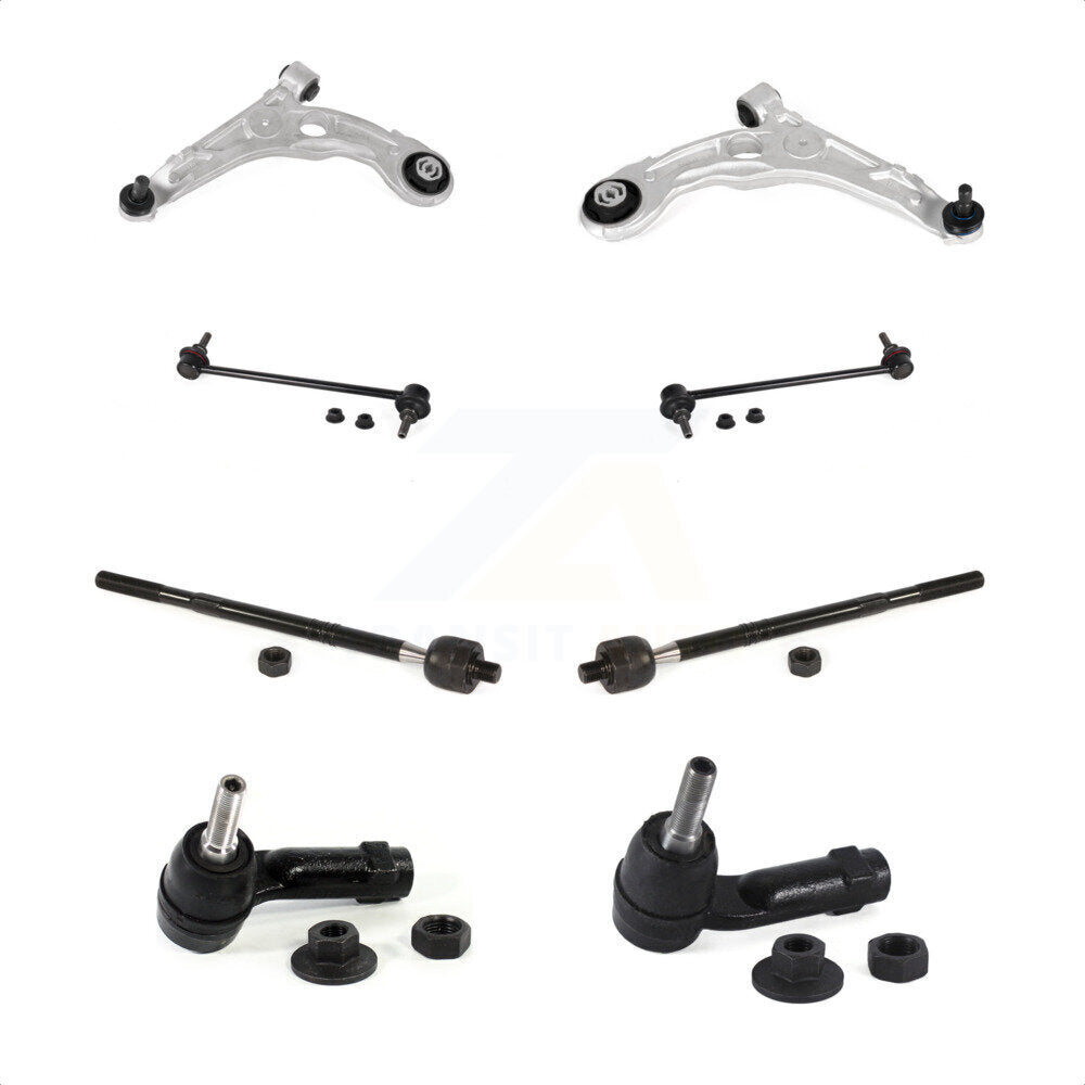 Front Suspension Control Arm And Ball Joint Assembly Steering Tie Rod End Stabilizer Bar Link Kit (8Pc) For Chrysler 200 With 17" Factory Wheels KTR-104463