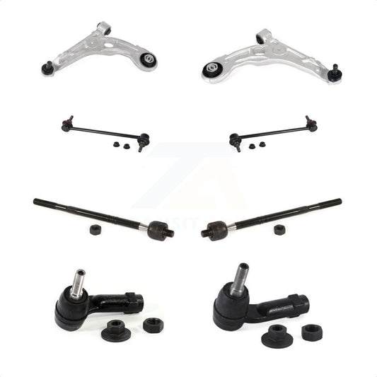Front Suspension Control Arm And Ball Joint Assembly Steering Tie Rod End Stabilizer Bar Link Kit (8Pc) For Chrysler 200 With 17" Factory Wheels KTR-104463