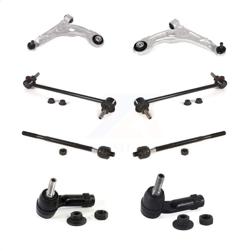 Front Suspension Control Arm And Ball Joint Assembly Steering Tie Rod End Stabilizer Bar Link Kit (8Pc) For 2013-2016 Dodge Dart KTR-104464