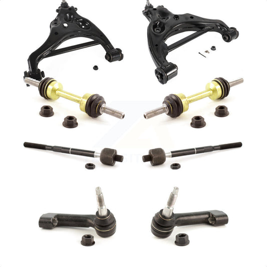 Front Suspension Control Arm And Ball Joint Assembly Steering Tie Rod End Stabilizer Bar Link Kit (8Pc) For Ford F-150 Studs Face Opposite Directions KTR-104470