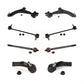 Front Suspension Control Arm And Ball Joint Assembly Steering Tie Rod End Stabilizer Bar Link Kit (8Pc) For Volvo S40 C70 C30 V50 KTR-104472