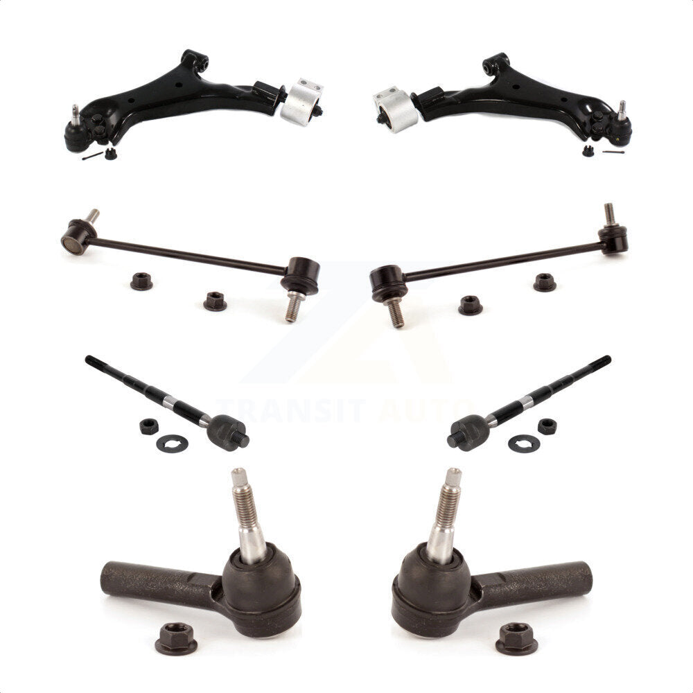 Front Suspension Control Arm And Ball Joint Assembly Steering Tie Rod End Stabilizer Bar Link Kit (8Pc) For Chevrolet Equinox GMC Terrain KTR-104478