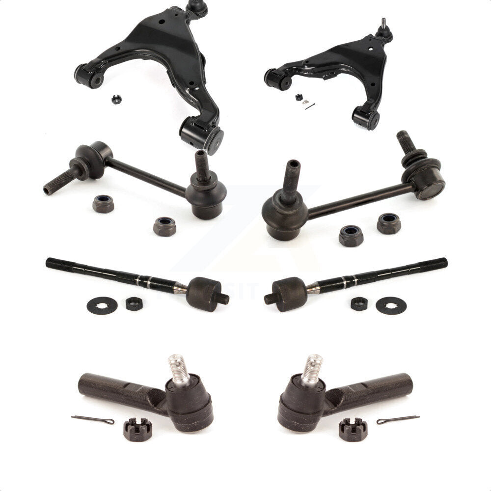 Front Suspension Control Arm And Ball Joint Assembly Steering Tie Rod End Stabilizer Bar Link Kit (8Pc) For Toyota Tacoma KTR-104479