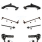 Front Suspension Control Arm And Ball Joint Assembly Steering Tie Rod End Stabilizer Bar Link Kit (8Pc) For 2013-2016 Mazda CX-5 KTR-104480