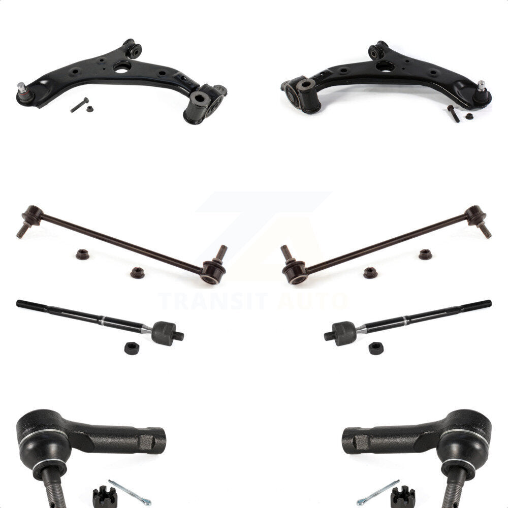 Front Suspension Control Arm And Ball Joint Assembly Steering Tie Rod End Stabilizer Bar Link Kit (8Pc) For 2013-2016 Mazda CX-5 KTR-104480
