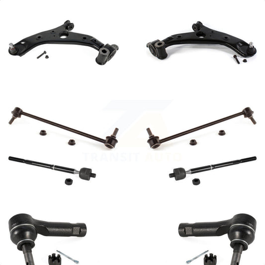 Front Suspension Control Arm And Ball Joint Assembly Steering Tie Rod End Stabilizer Bar Link Kit (8Pc) For 2013-2016 Mazda CX-5 KTR-104480