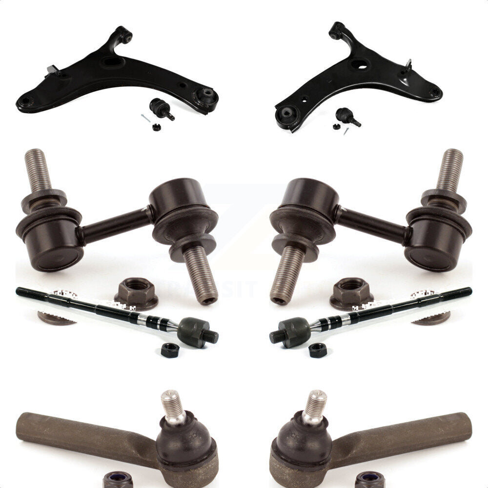 Front Suspension Control Arm And Ball Joint Assembly Steering Tie Rod End Stabilizer Bar Link Kit (8Pc) For Subaru XV Crosstrek KTR-104484