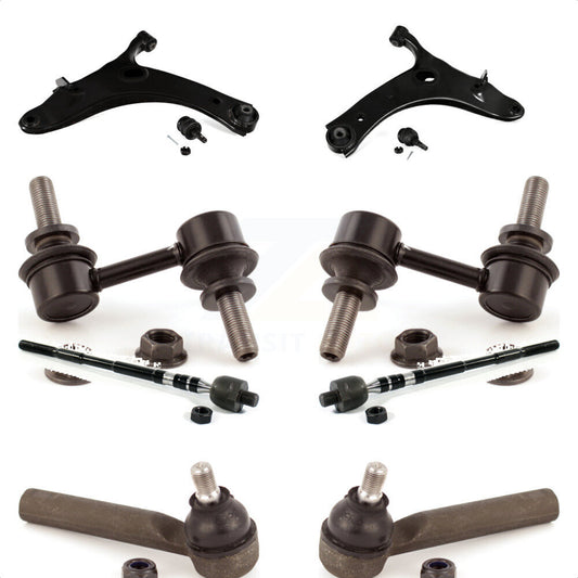 Front Suspension Control Arm And Ball Joint Assembly Steering Tie Rod End Stabilizer Bar Link Kit (8Pc) For Subaru XV Crosstrek KTR-104484