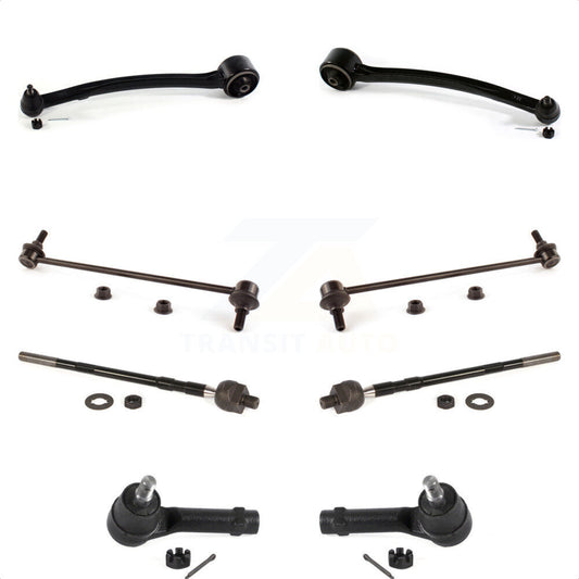 Front Suspension Control Arm And Ball Joint Assembly Steering Tie Rod End Stabilizer Bar Link Kit (8Pc) For 2010-2011 Hyundai Genesis Coupe To 09 15 10 KTR-104485