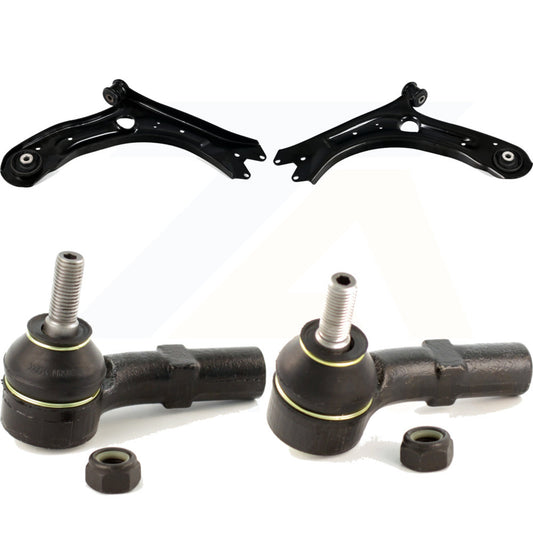 Front Suspension Control Arm Assembly And Tie Rod End Kit For 2012-2019 Volkswagen Beetle With Electro Hydraulic Steering KTR-104487