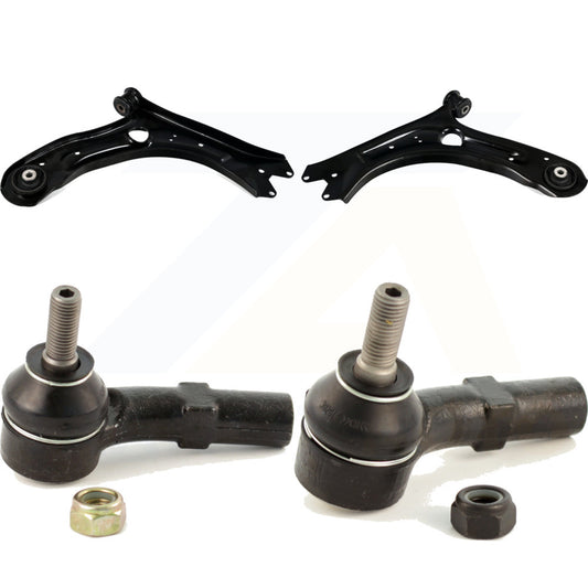 Front Suspension Control Arm Assembly And Tie Rod End Kit For 2012-2019 Volkswagen Passat Beetle KTR-104488
