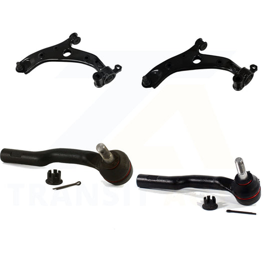 Front Suspension Control Arm Assembly And Tie Rod End Kit For 2014-2018 Mazda 3 Sport KTR-104489
