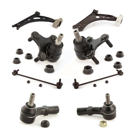 Front Suspension Control Arm Steering Tie Rod End Stabilizer Bar Link Ball Joint Kit (8Pc) For Audi A3 Quattro Without Sport KTR-104561