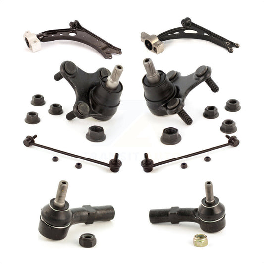 Front Suspension Control Arm Steering Tie Rod End Stabilizer Bar Link Ball Joint Kit (8Pc) For Audi A3 Quattro Without Sport KTR-104562