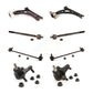 Front Suspension Control Arm Steering Tie Rod End Stabilizer Bar Link Ball Joint Kit (8Pc) For Audi A3 Quattro Without Sport KTR-104563