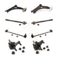 Front Suspension Control Arm Steering Tie Rod End Stabilizer Bar Link Ball Joint Kit (8Pc) For Audi A3 Quattro Without Sport KTR-104564