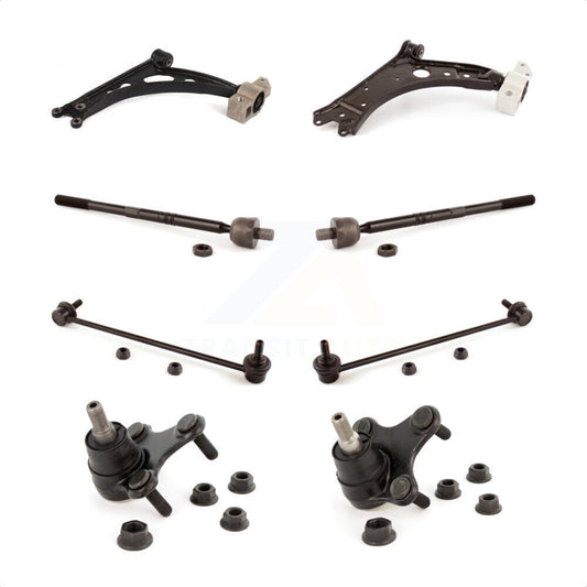 Front Suspension Control Arm Steering Tie Rod End Stabilizer Bar Link Ball Joint Kit (8Pc) For Audi A3 Quattro Without Sport KTR-104564
