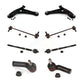 Front Suspension Control Arm And Ball Joint Assembly Steering Tie Rod End Stabilizer Bar Link Kit (8Pc) For Ford Fiesta KTR-104565