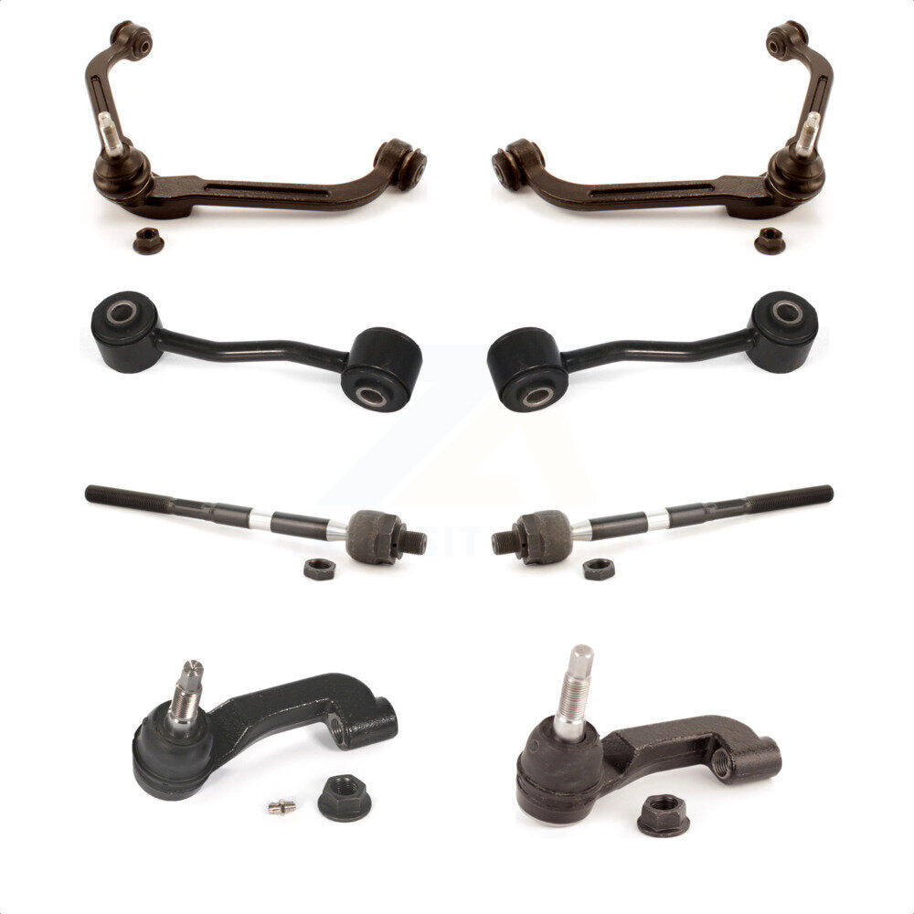 Front Suspension Control Arm And Ball Joint Assembly Steering Tie Rod End Stabilizer Bar Link Kit (8Pc) For 2006-2007 Jeep Liberty KTR-104566