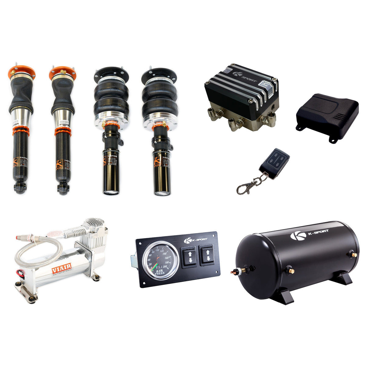 Ksport Airtech Deluxe Air Suspension Full System - CBM120-ADX For BMW M5 1999-2003