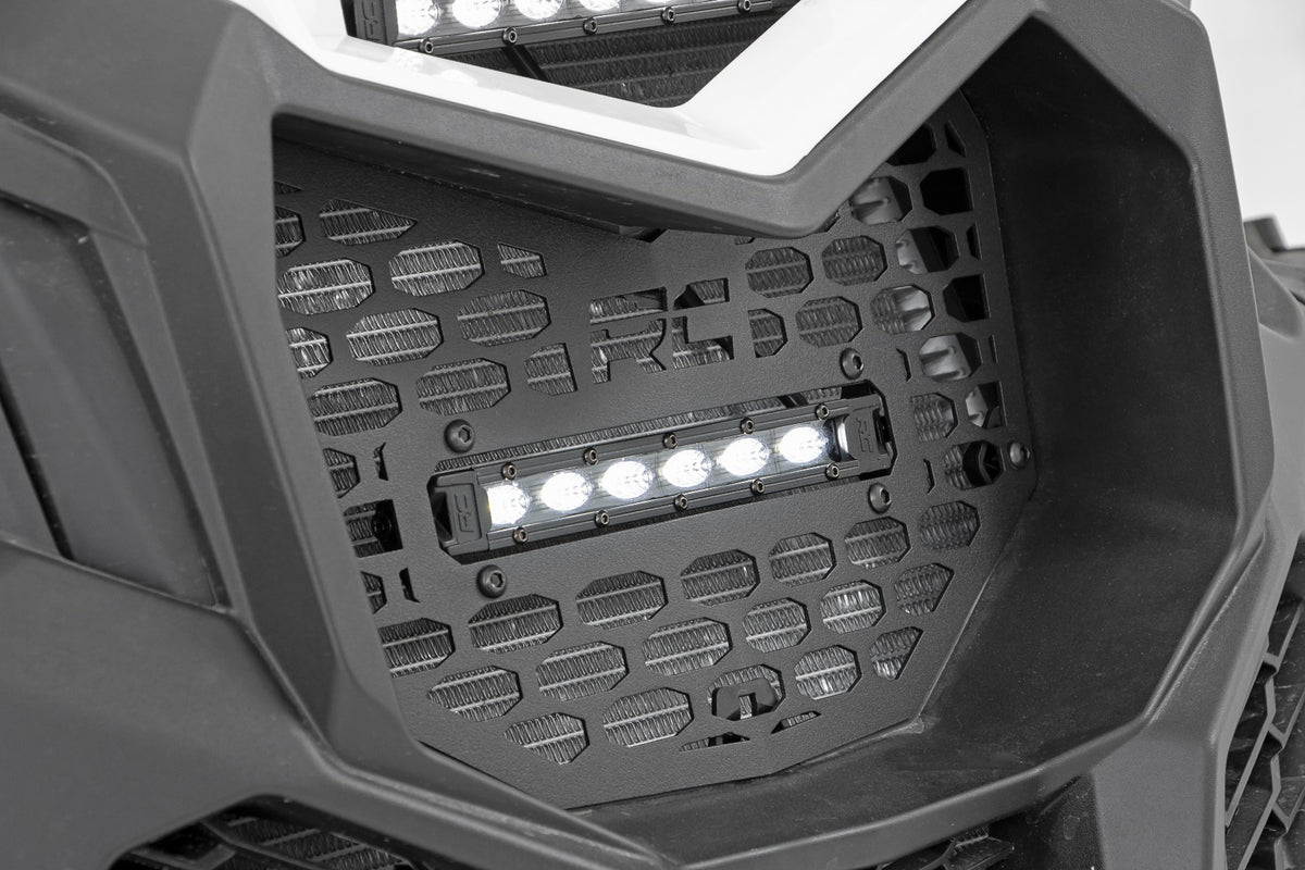 LED Light | Grille Mount | 6" Black Slimline | Can-Am Maverick X3