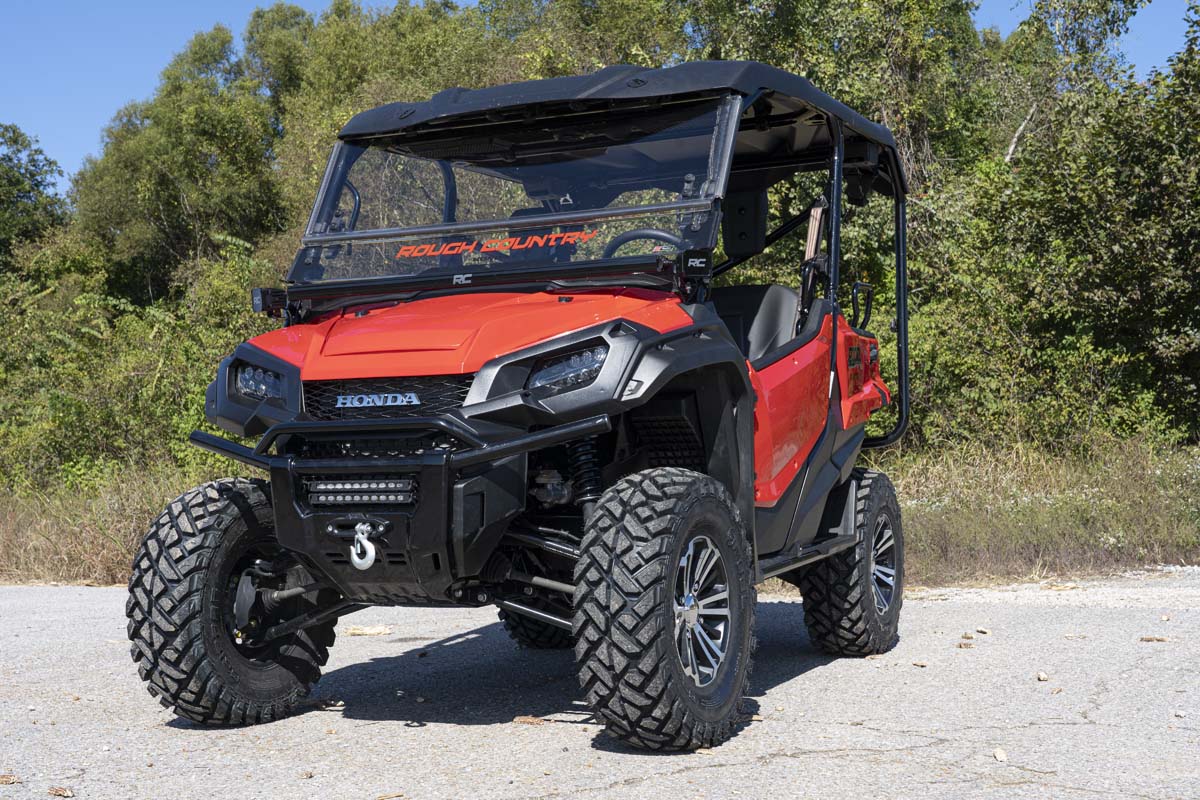 LED Light Kit | Cage Mount | 50" Black Single Row | White DRL | Honda Pioneer (16-22)