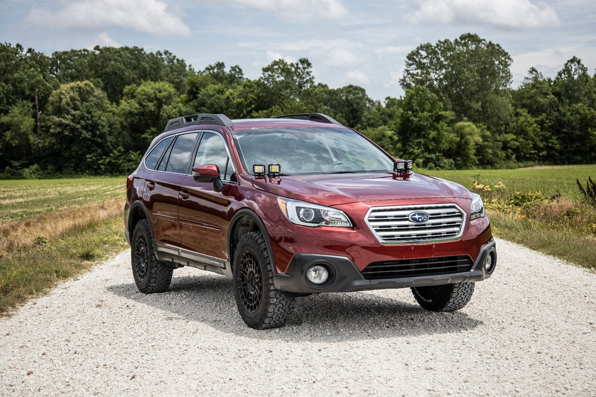 LED Light Kit | Ditch Mount | Dual 2" Black Pairs | Amber DRL | Subaru Outback (15-19)