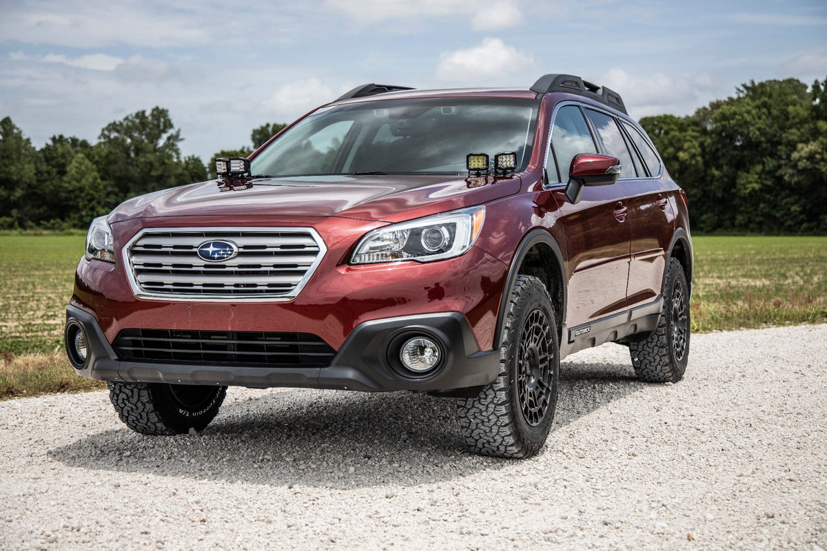LED Light Kit | Ditch Mount | Dual 2" Black Pairs | Amber DRL | Subaru Outback (15-19)