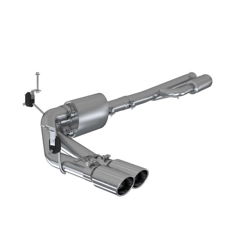 MBRP 2019+ Chevrolet Silverado 1500 4.5L/5.3L Pre-Axle Dual Side Exit w/ 4in OD Tip - AL