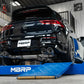 MBRP 2022 Volkswagen Golf R MK8 T304 Stainless Steel 3in Cat-Back, Quad Rear Exit- Carbon Fiber Tip