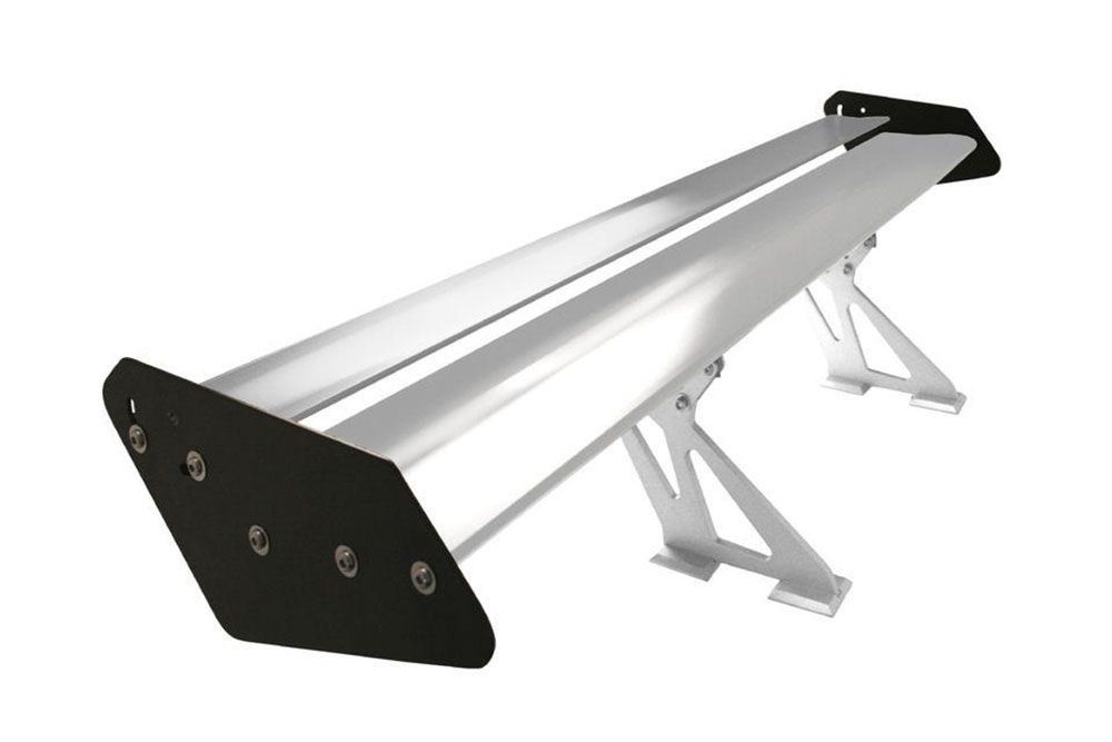 Megan Aluminum GT Spoiler Silver & Black - MR-AS-GT56