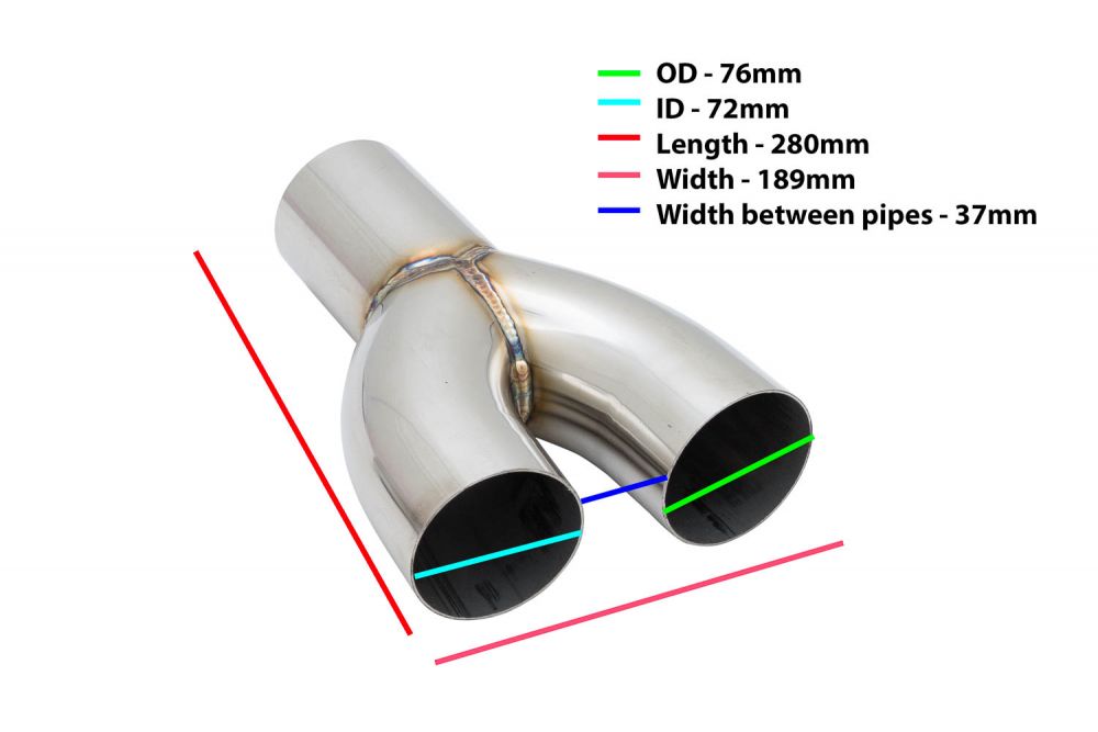 Megan Y Tube 76mm (3")