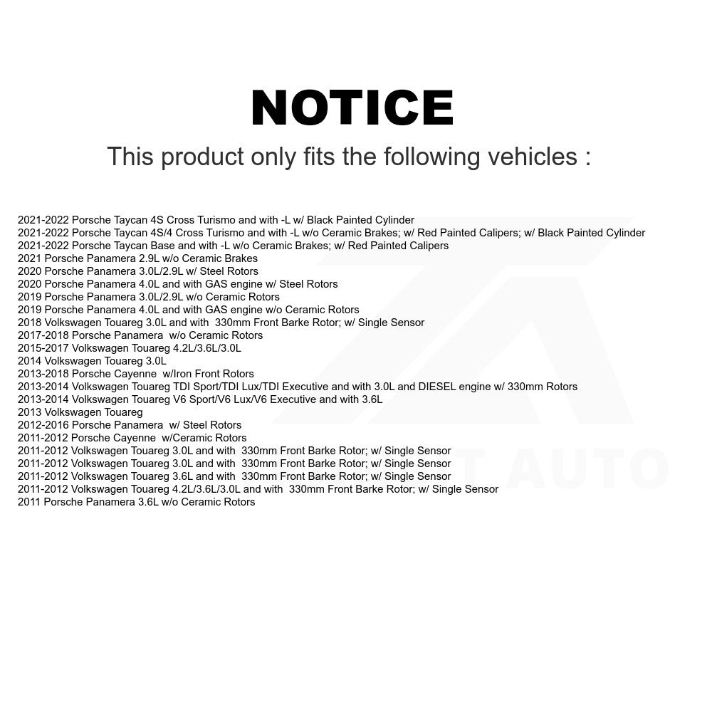 Mpulse Disc Brake Pads Wear Sensor SEN-2BWS0226 For Porsche Cayenne Panamera Volkswagen Touareg Taycan
