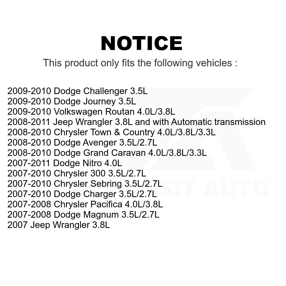 Mpulse Engine Crankshaft Position Sensor SEN-2CRK0618 For Dodge Chrysler Jeep Wrangler Town & Country Grand Caravan Charger 300 Sebring Avenger Nitro Journey Challenger Pacifica Volkswagen Routan