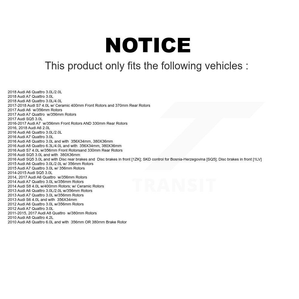 Mpulse Front Disc Brake Pads Wear Sensor (2 Pack) For Audi A6 Quattro A7 A8 SQ5 S7 S6 S8 KSE-100034