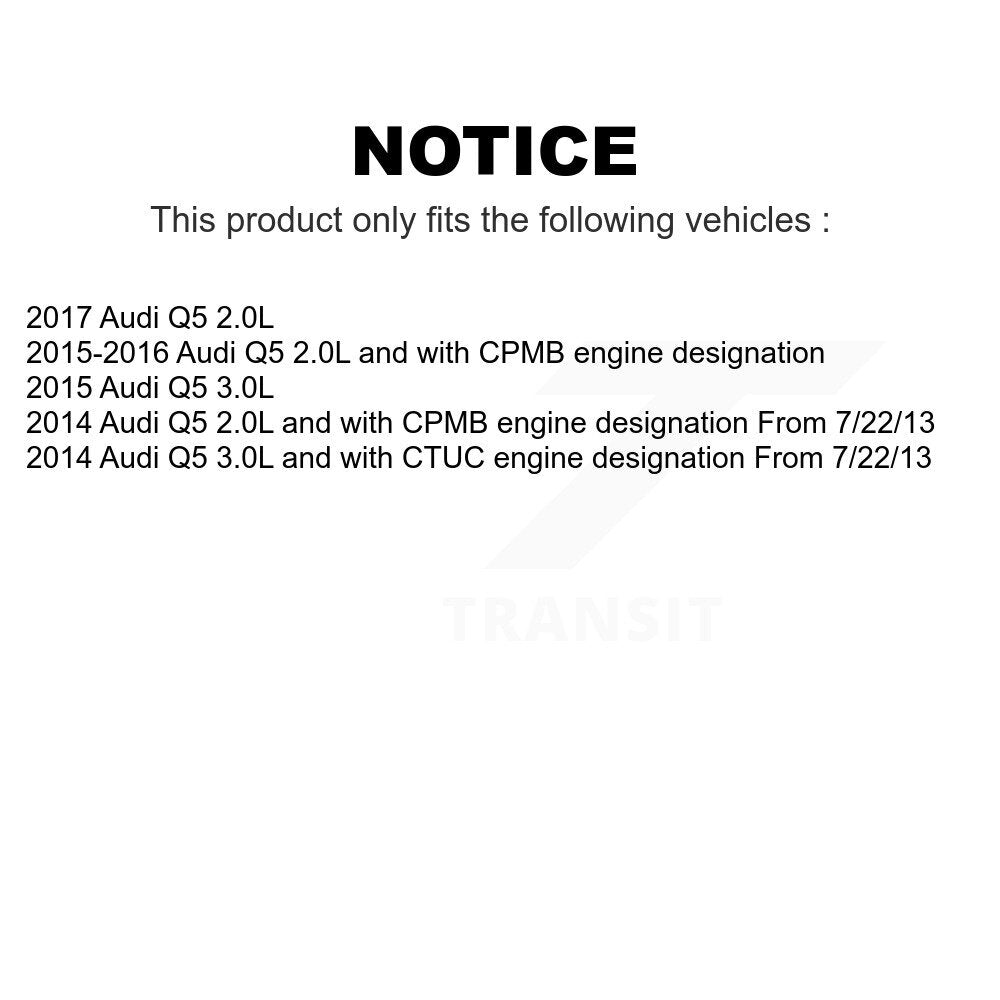 Mpulse Front Disc Brake Pads Wear Sensor (2 Pack) For Audi Q5 KSE-100036