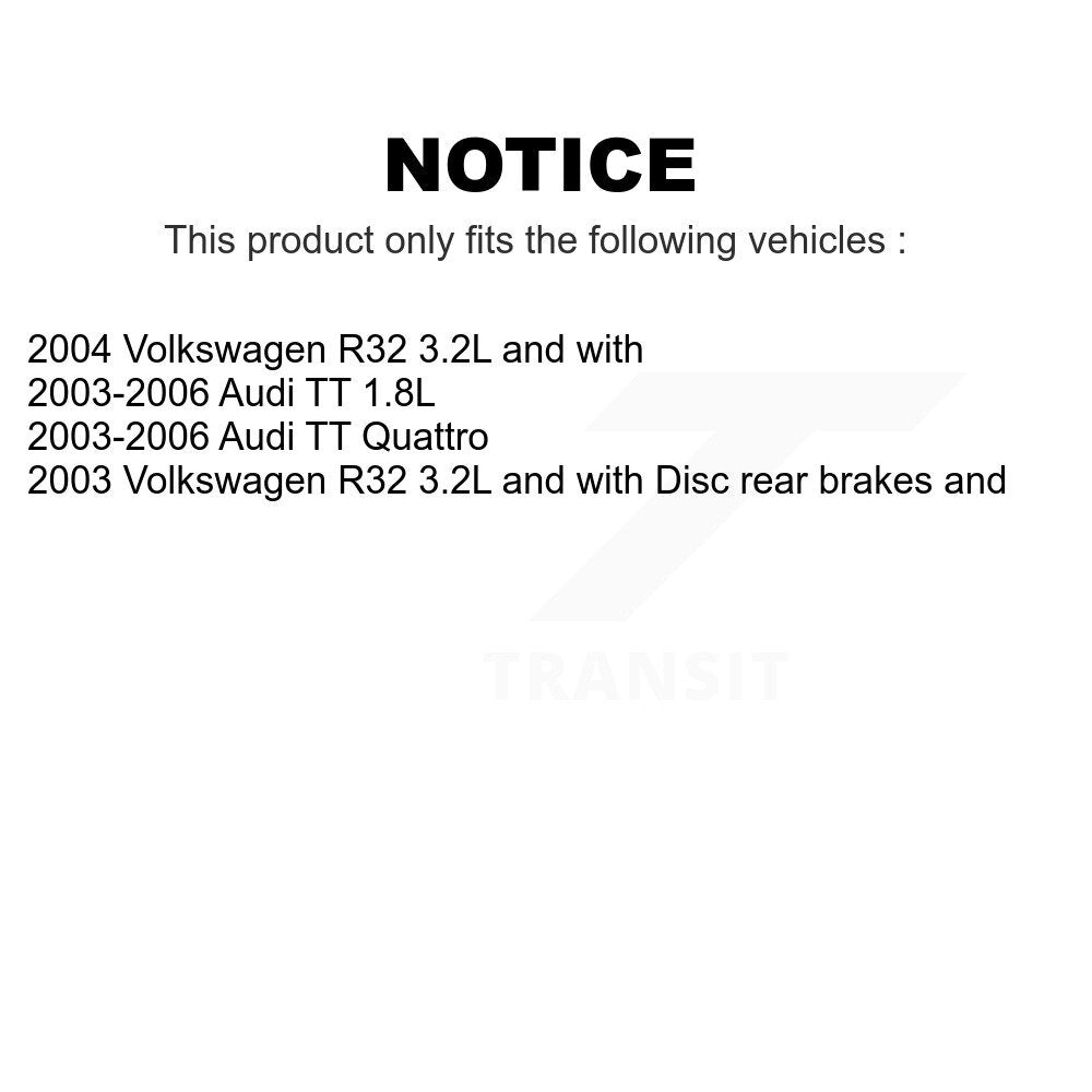 Mpulse Front Disc Brake Pads Wear Sensor (2 Pack) For Audi TT Quattro Volkswagen R32 KSE-100084