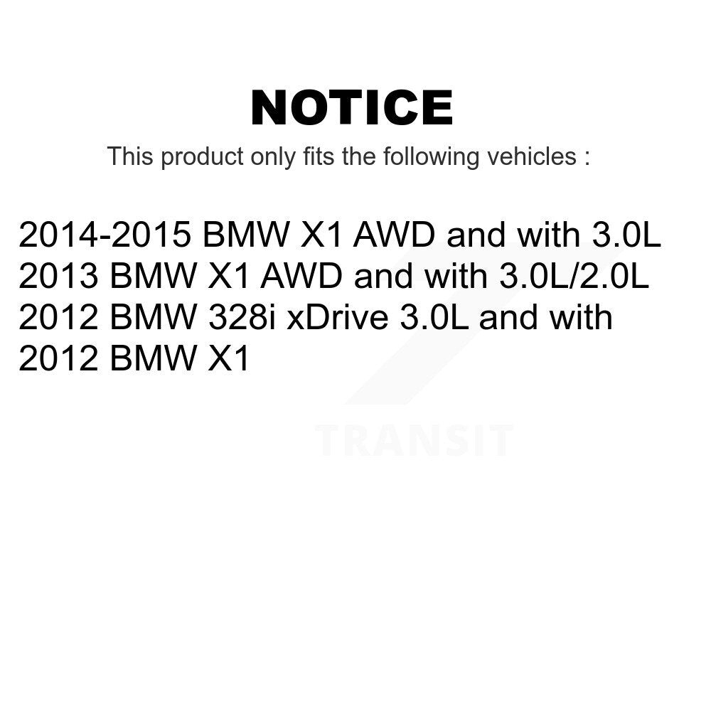 Mpulse Front Disc Brake Pads Wear Sensor (2 Pack) For BMW X1 328i xDrive KSE-100057