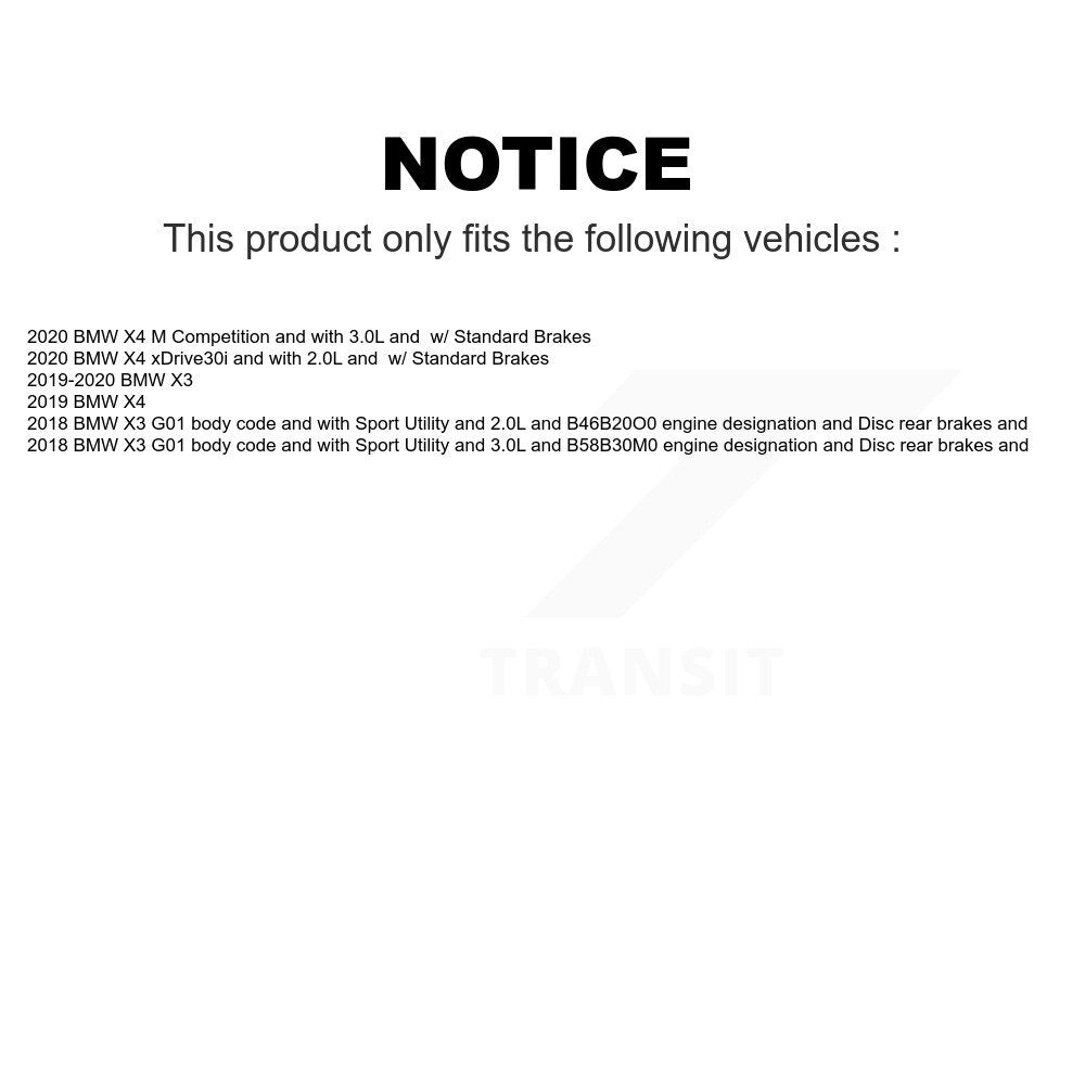 Mpulse Front Disc Brake Pads Wear Sensor (2 Pack) For BMW X3 X4 KSE-100090