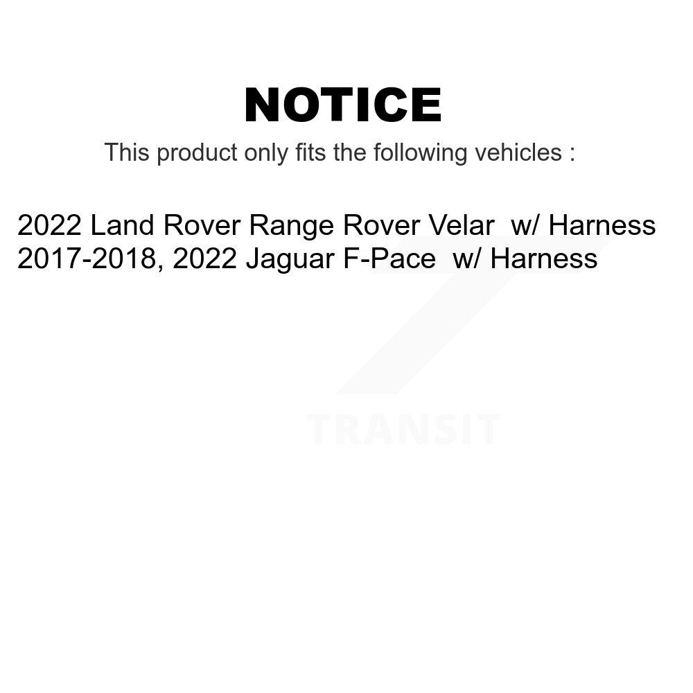 Mpulse Front Disc Brake Pads Wear Sensor (2 Pack) For Jaguar F-Pace Land Rover Range Velar w/ Harness KSE-100073
