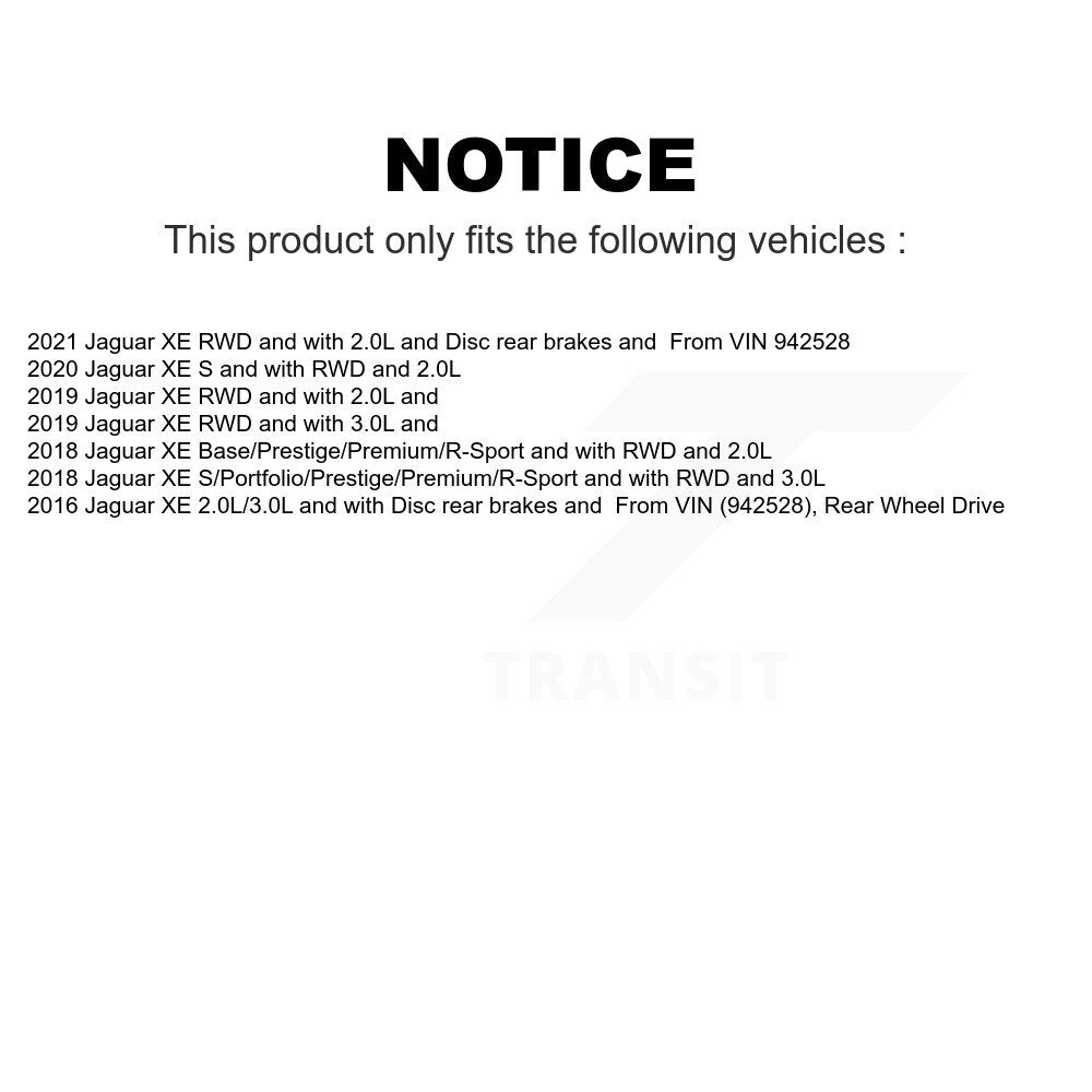 Mpulse Front Disc Brake Pads Wear Sensor (2 Pack) For Jaguar XE KSE-100060