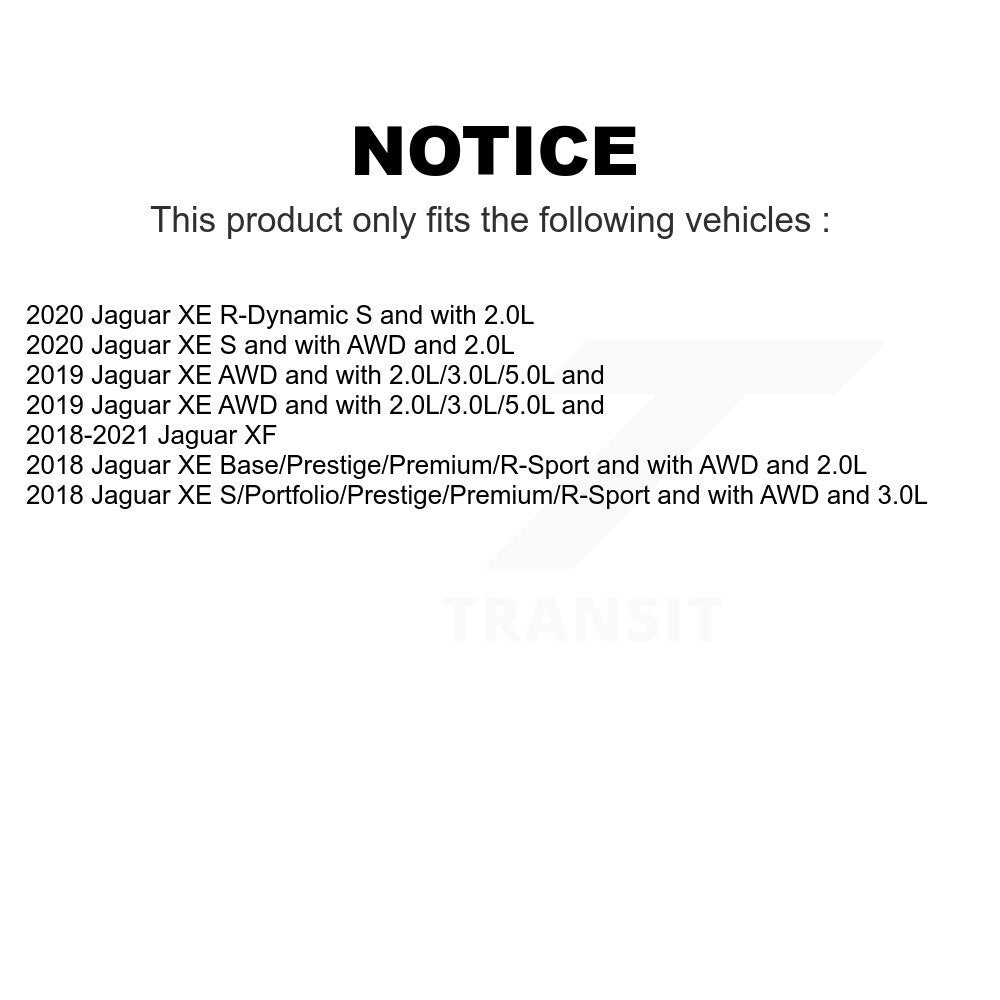 Mpulse Front Disc Brake Pads Wear Sensor (2 Pack) For Jaguar XE XF KSE-100076