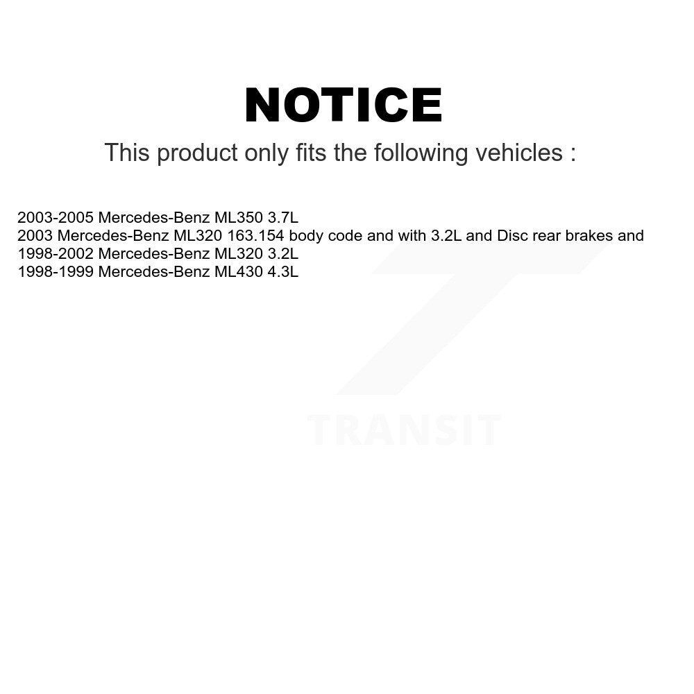 Mpulse Front Disc Brake Pads Wear Sensor (2 Pack) For Mercedes-Benz ML320 ML350 ML430 KSE-100008