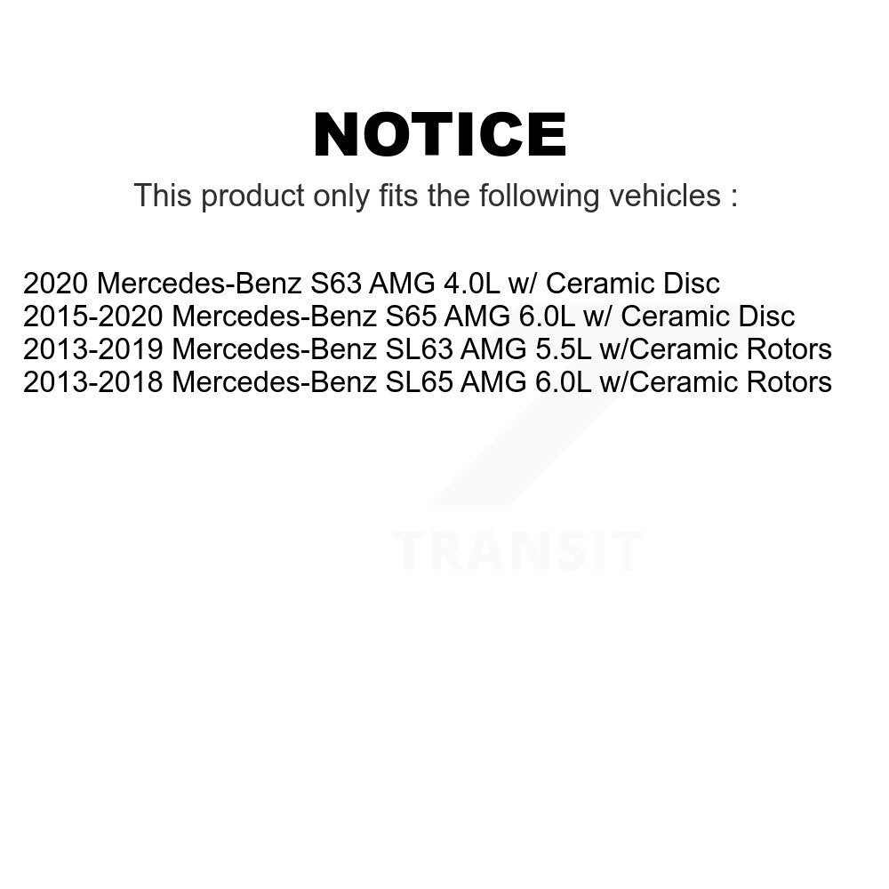 Mpulse Front Disc Brake Pads Wear Sensor (2 Pack) For Mercedes-Benz SL63 AMG S65 SL65 S63 KSE-100066